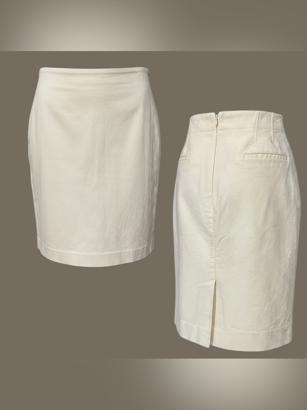 J. Crew Cream Midi Pencil Skirt - Size 12